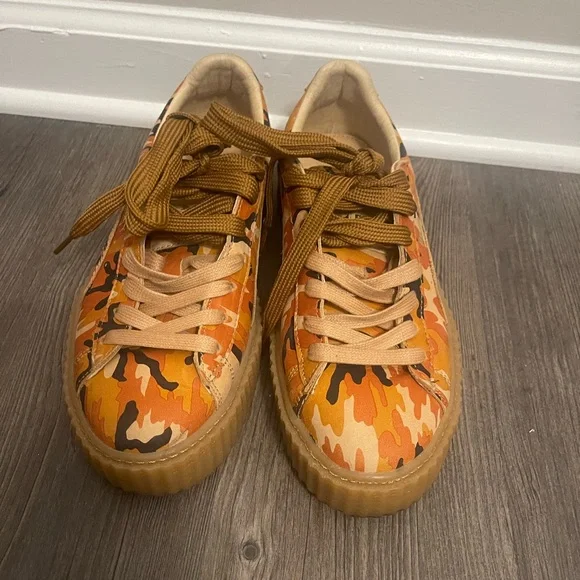 Puma x FENTY Orange Camo Creepers - Picture 6 of 6